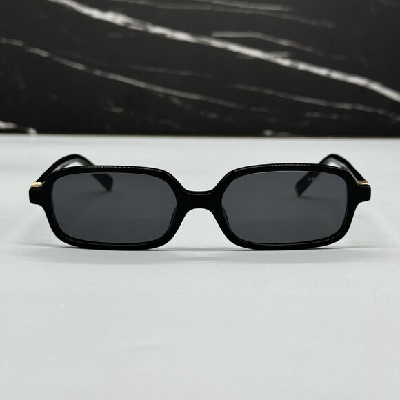 NEW MIU MIU SQUARE BLACK WOMEN SUNGLASSES MU11ZS 16K5S0 MIU MIU MU11ZSF - Picture 4 of 13